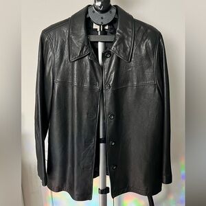 Merona Classic Black Leather Jacket